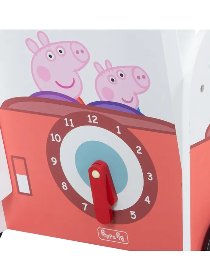 Holz-Schiebebus Peppa Pig – Lauflernhilfe & Puppenwagen, ab 12 Monaten