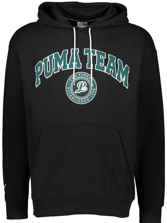 Hoodie " Puma Team" in Schwarz