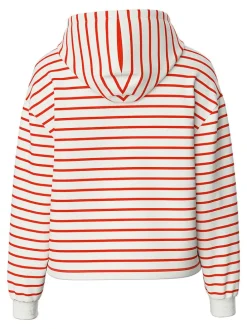 Hoodie "Chilli" in Creme/ Rot