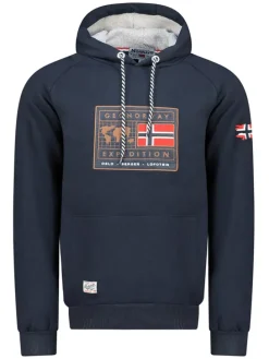 Hoodie "Gofoten" in Dunkelblau