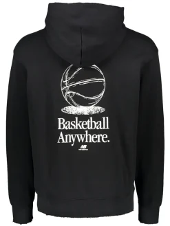 Hoodie "Hoops" in Schwarz