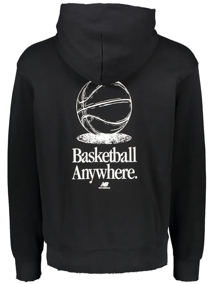 Hoodie "Hoops" in Schwarz