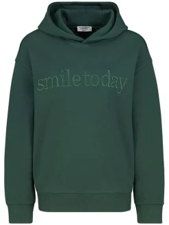 Hoodie in Dunkelgrün