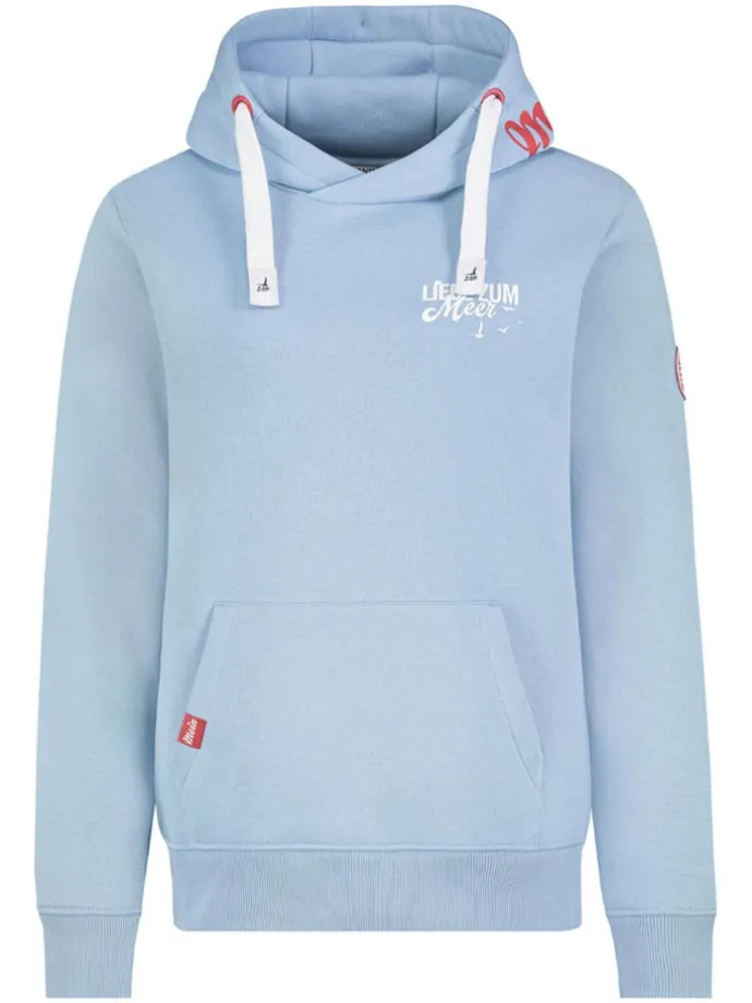Hoodie in Hellblau