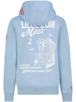 Hoodie in Hellblau