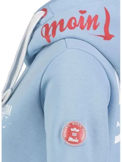 Hoodie in Hellblau