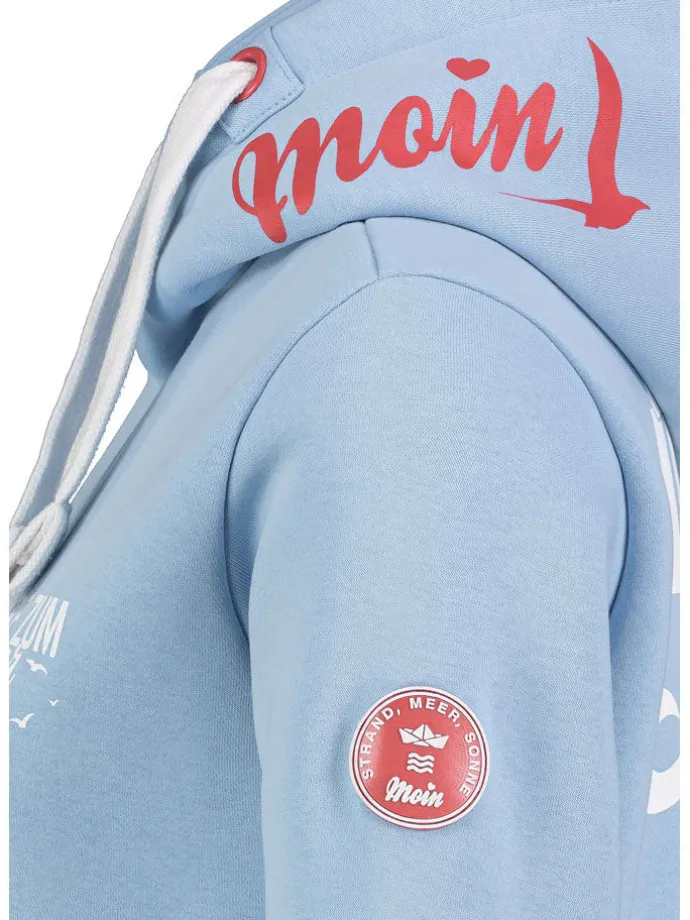 Hoodie in Hellblau