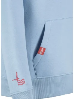 Hoodie in Hellblau