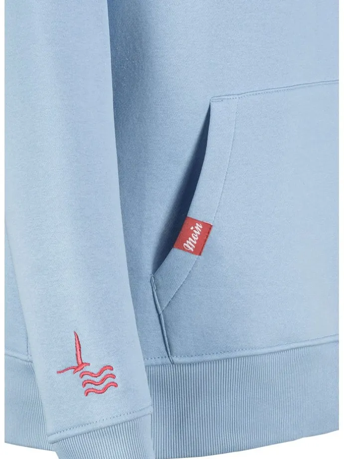 Hoodie in Hellblau