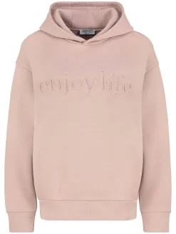 Hoodie in Hellrosa