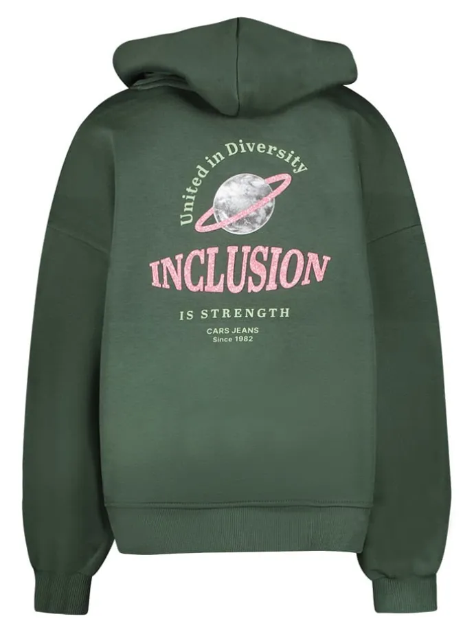 Hoodie "Vallie" in Grün