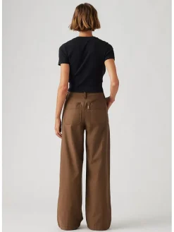 Hose - Comfort fit - in Hellbraun
