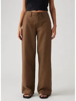 Hose - Comfort fit - in Hellbraun