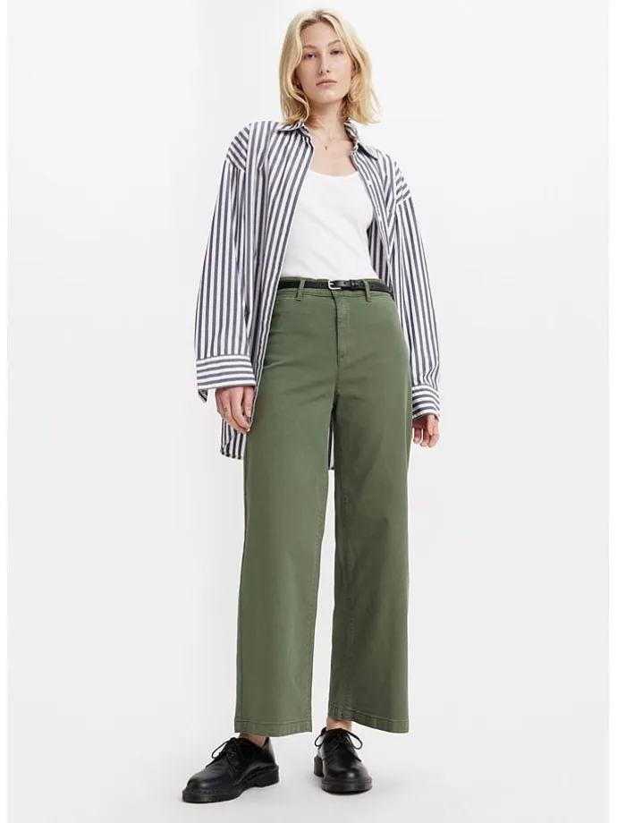 Hose - Comfort fit - in Khaki