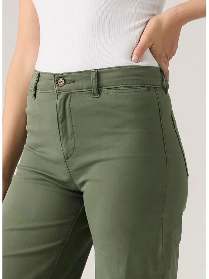 Hose - Comfort fit - in Khaki