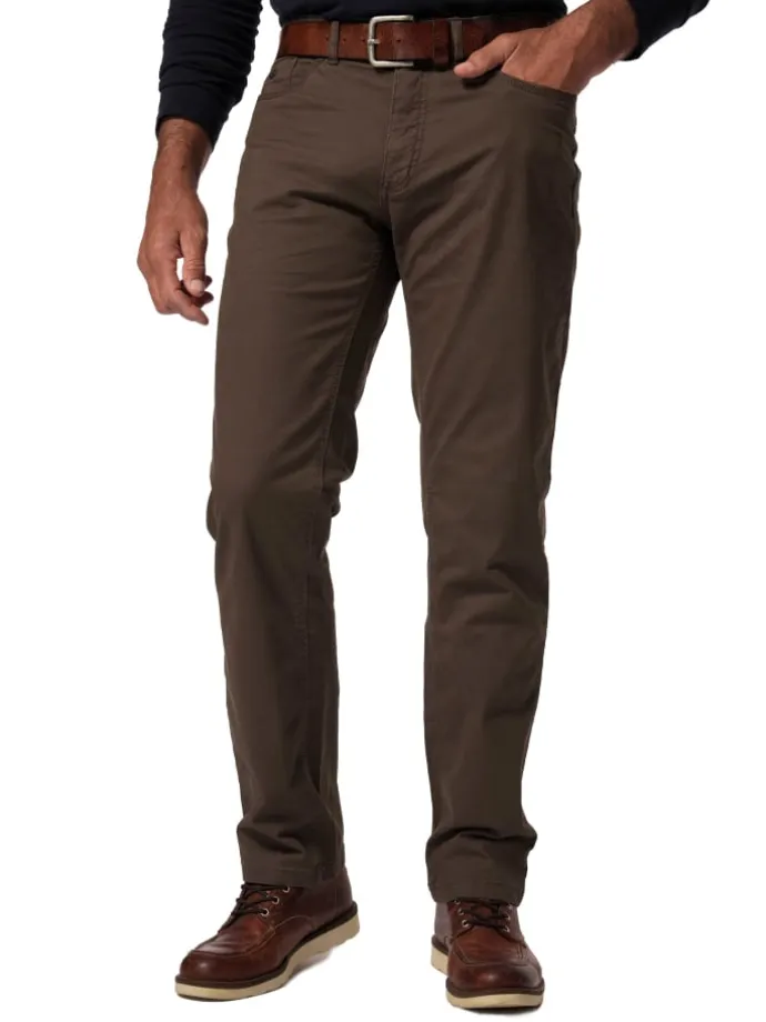 Hose in dunkel oliv