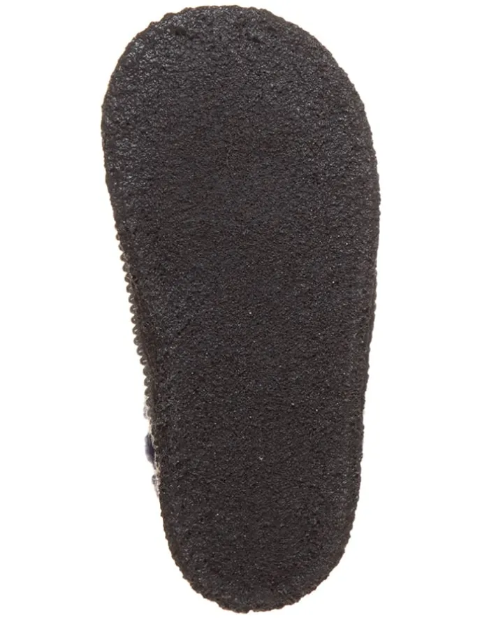 Hüttenschuhe "Stern" in Grau