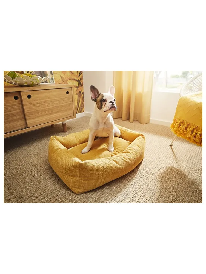 Hundebett "Tudor" in Gelb