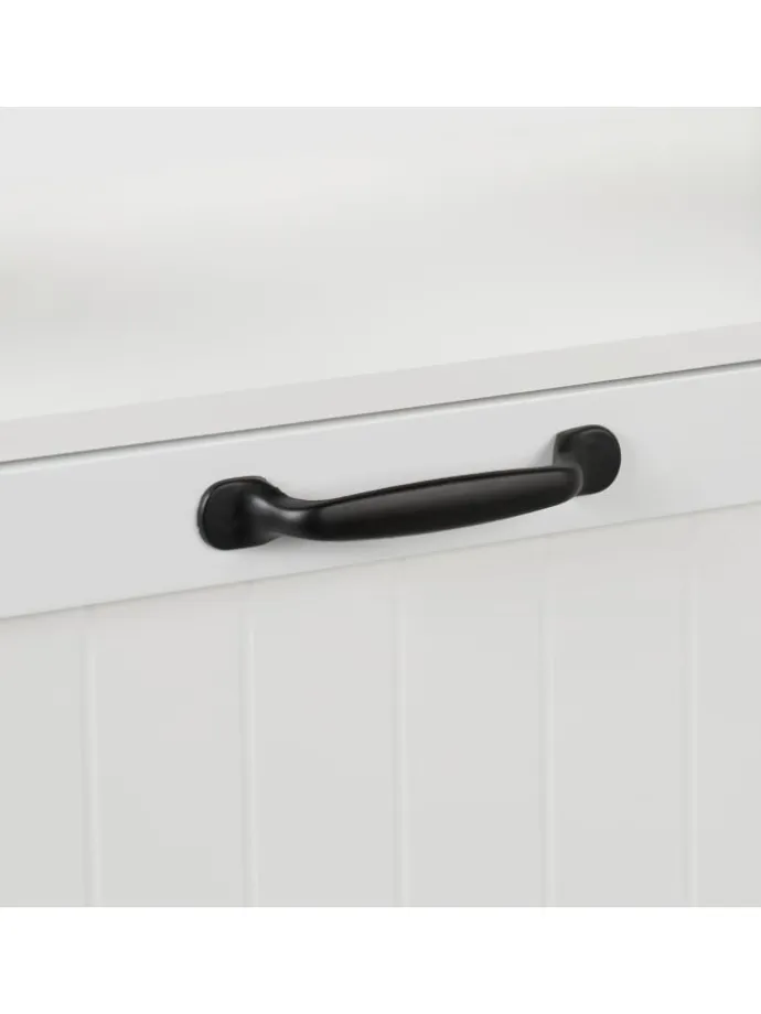 Hunde-Futterstation in Weiß - (B)60 x (H)42 x (T)30 cm