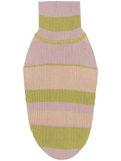 Hundepullover in Beige/ Grün/ Rosa
