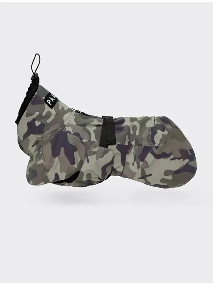 Hunde-Regenmantel in Khaki
