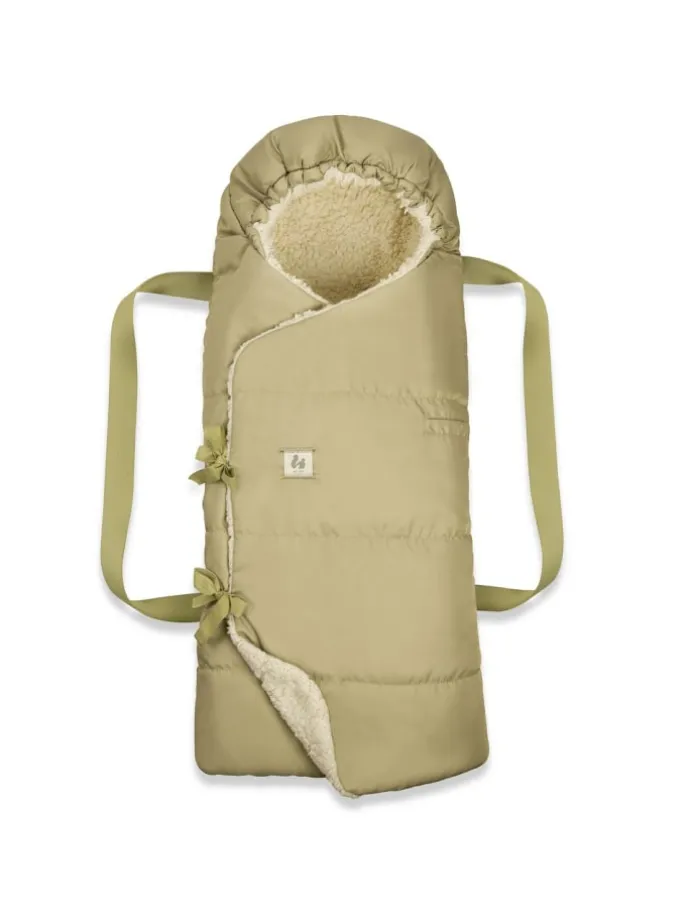 3in1 Babynest - Carry N Play - Tragetasche, in gruen,beige