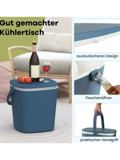 3-in-1 Kühltisch Cool Bar in Blau