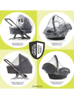 4in1 Kinderwagen-Set Vision X Trio Set - in schwarz,grau