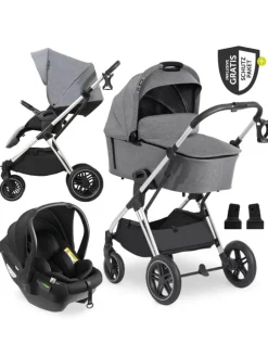 3in1 Kinderwagen-Set Vision X Trio Set Black in grau