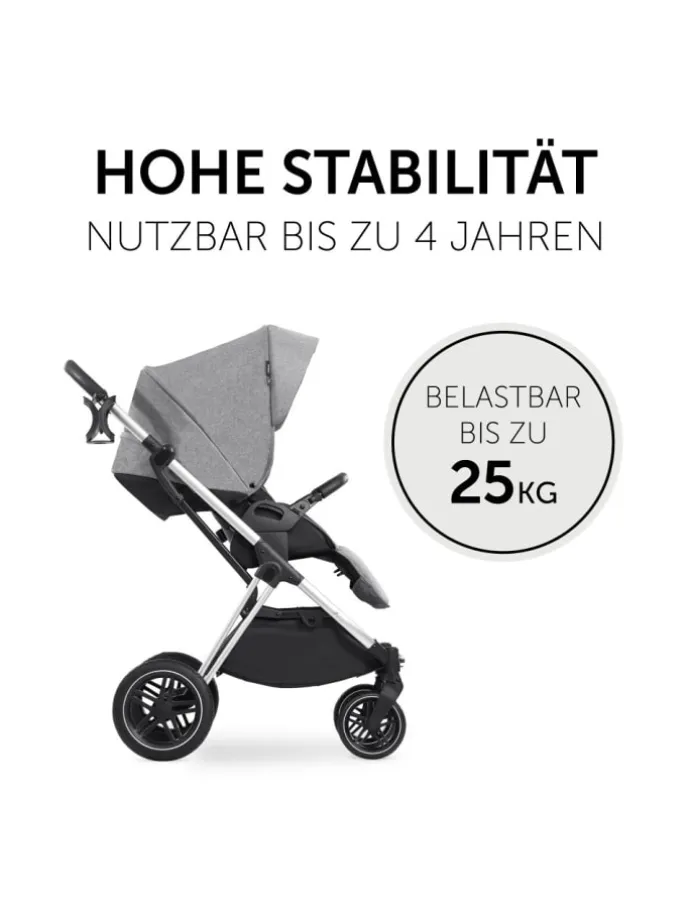 3in1 Kinderwagen-Set Vision X Trio Set Black in grau