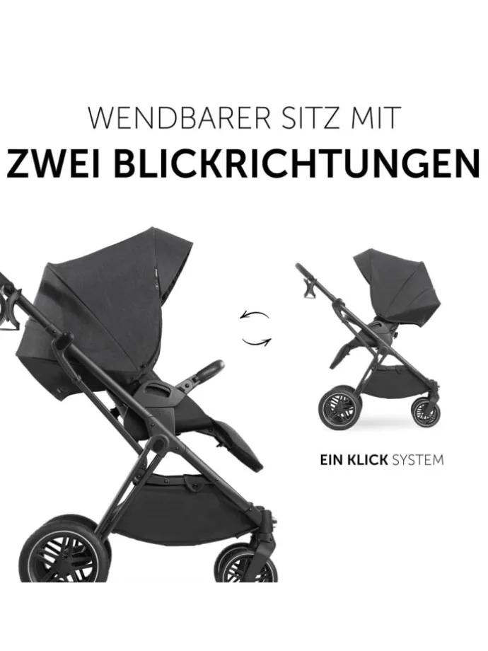 3in1 Kinderwagen-Set Vision X Trio Set Black in schwarz