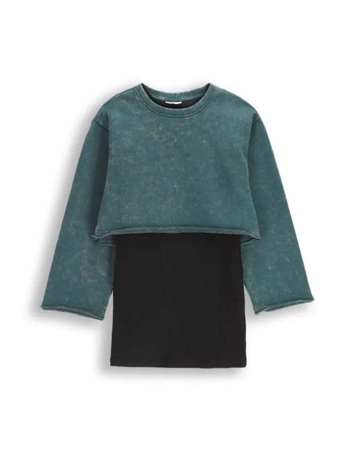 2-in-1 Kleid in grün