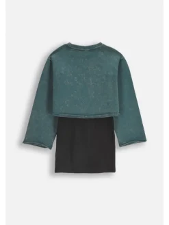 2-in-1 Kleid in grün