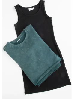 2-in-1 Kleid in grün