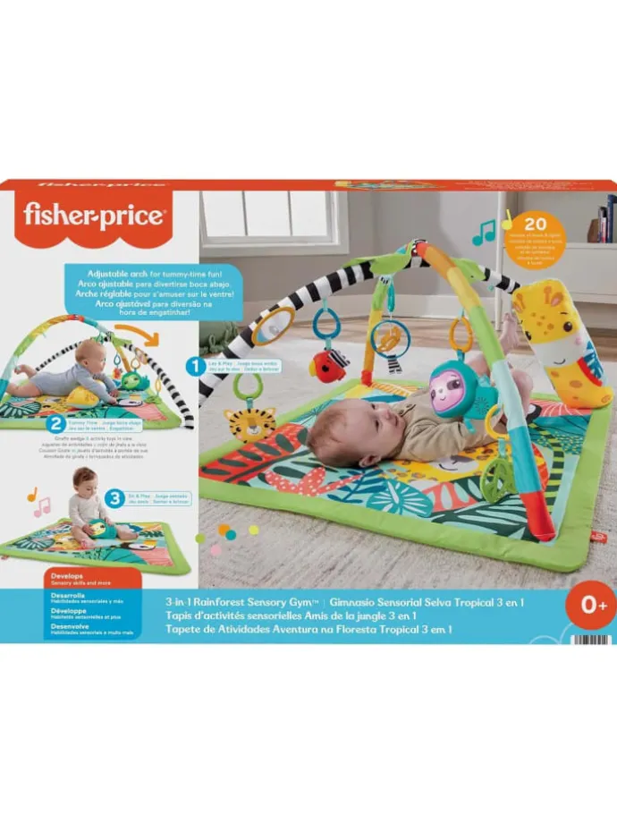 3-in-1 Rainforest Spieldecke Spielmatte Regenwalddesign