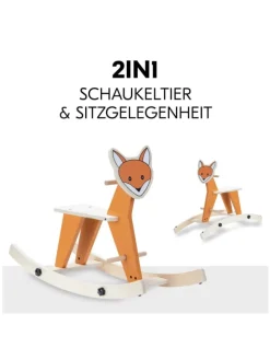2in1 Schaukeltier Rock N Swing (umbaubar in orange,beige