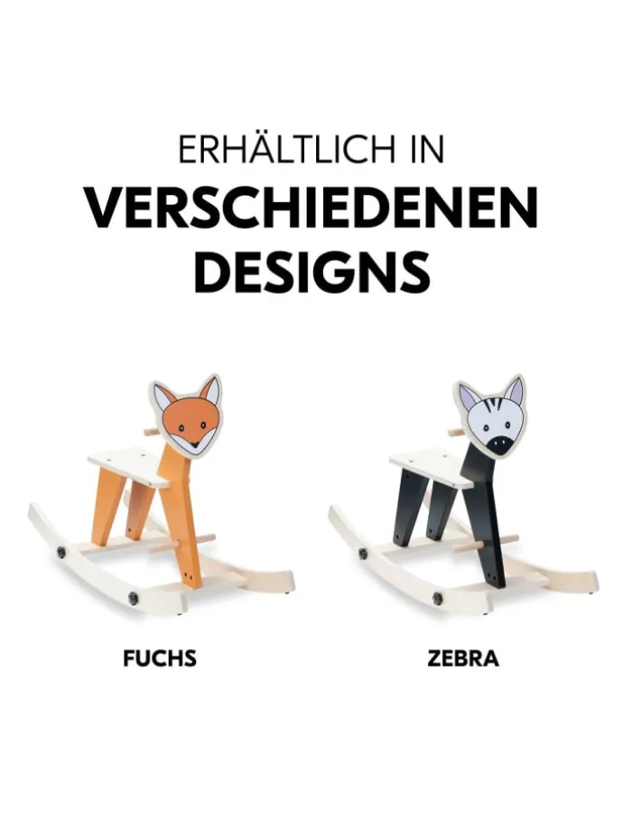 2in1 Schaukeltier Rock N Swing (umbaubar in orange,beige