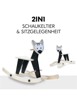 2in1 Schaukeltier Rock N Swing (umbaubar in schwarz,beige