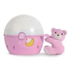 2in1 Sternenprojektor rosa mit Plüschbär in Rosa ab 0 Monate