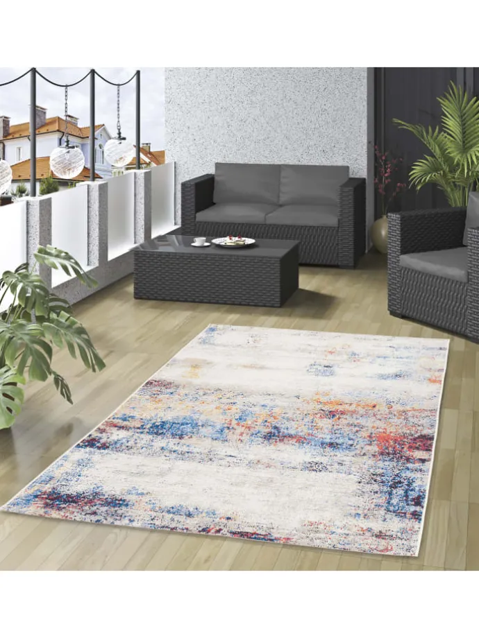 In- und Outdoor Teppich Malibu in Creme