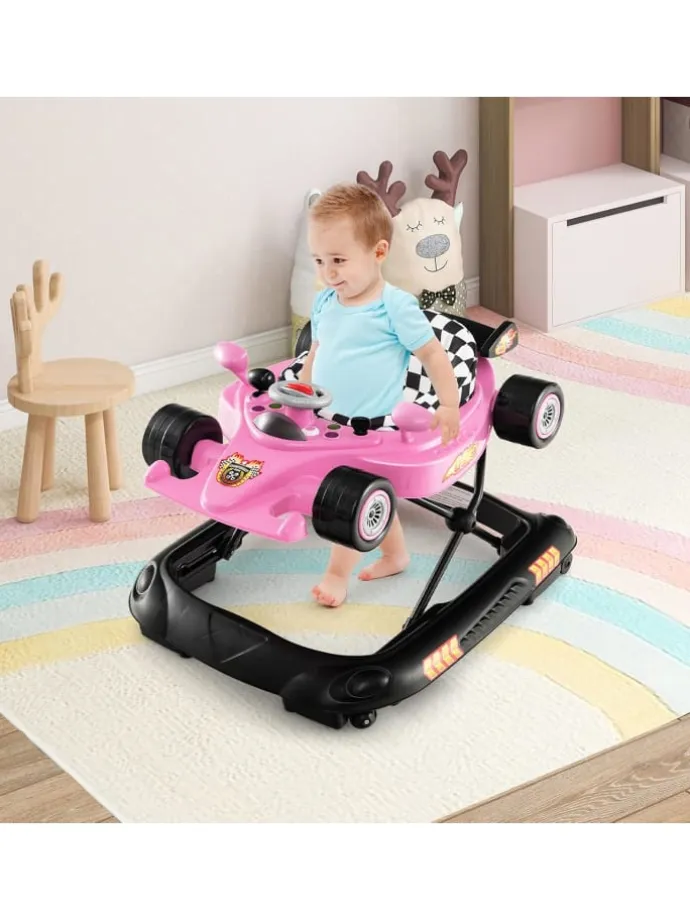 4 in 1 Baby Lauflernhilfe in Rosa