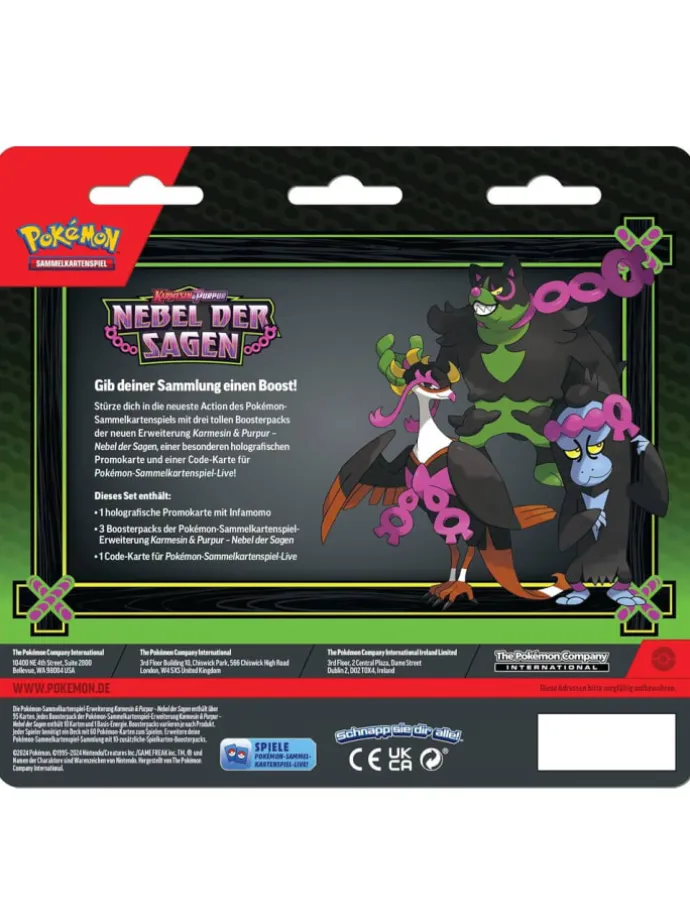 Infamomo | 3 Booster-Packs | Pokemon Karmesin & Purpur Karten deutsch