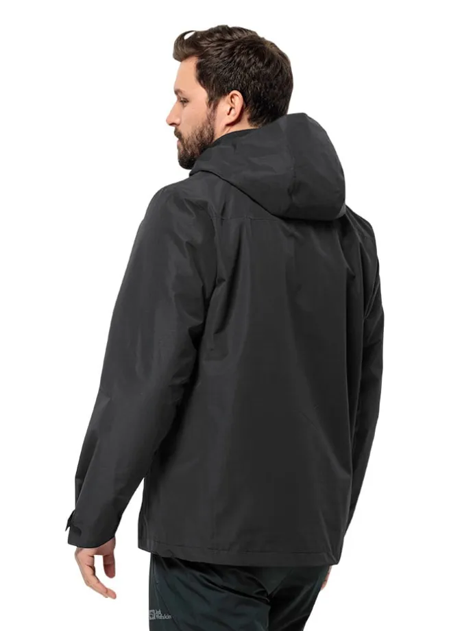3in1-Funktionsjacke "Taubenberg" in Schwarz