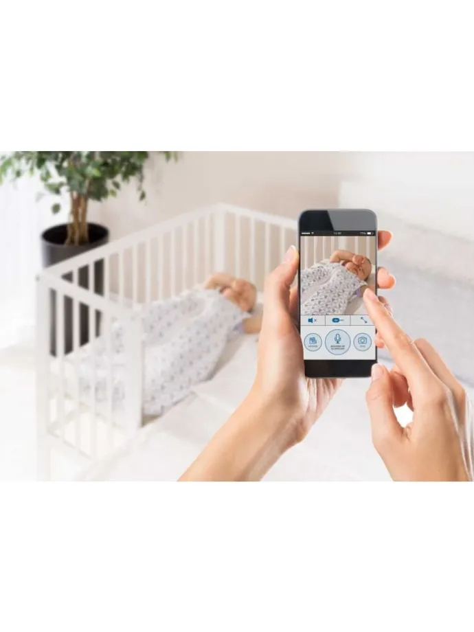 IP BabyCam Smart-Babyphone in Weiß ab 0 Monate