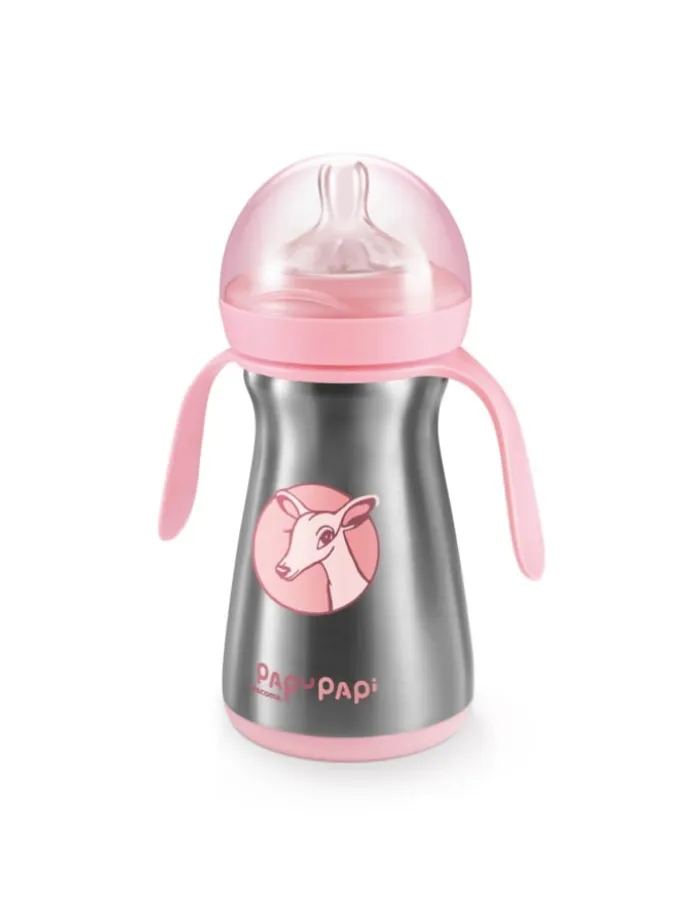 Isolierflasche PAPU PAPI in rosa