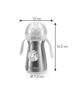 Isolierflasche PAPU PAPI in rosa