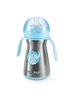 Isolierflasche PAPU PAPI in babyblau