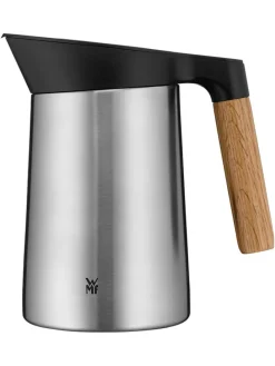 Isolierkanne ''Kineo'' in Silber/ Schwarz/ Hellbraun - 600 ml