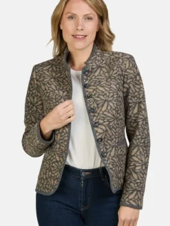 Janker in beige-grau