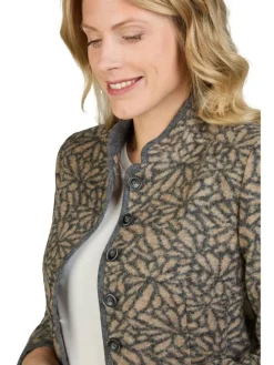 Janker in beige-grau